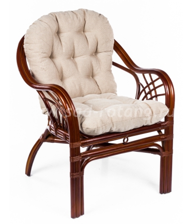 Кресло Roma (браун) (Индонезия), размер Высота - 85 см. <br/> Глубина - 90 см. <br/> Ширина - 70 см.