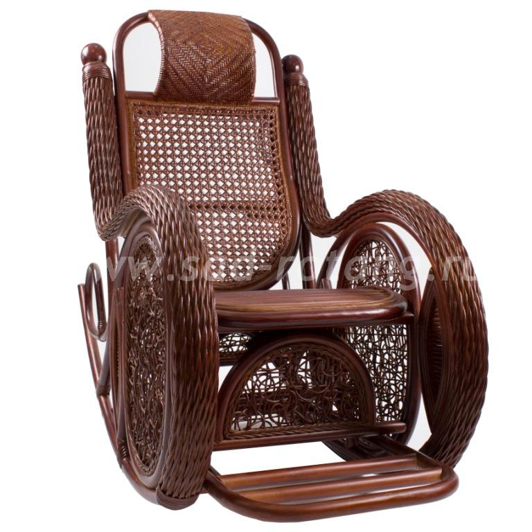 Кресло-качалка Twist Alexa (браун)  (Индонезия), размер Высота - 110 см. <br/> Глубина - 125 см. <br/> Ширина - 68 см.