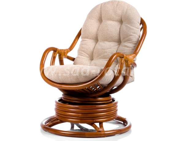 Кресло-качалка Kara (коньяк) (Индонезия), размер Высота - 90 см. <br/> Глубина - 90 см. <br/> Ширина - 67 см